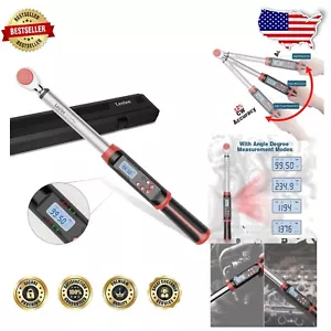 Accurate 3/8-Inch Digital Torque Wrench w/ 500 Data Storage & Angle Settings - Picture 1 of 9