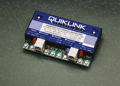 CAMBRIDGE ELECTRONICS LABORATORIES Quiklink Two-Way Automatic Ringdown Module (telephone hotline)