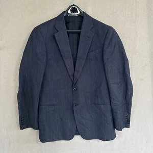 ISSUE Armani Le Collezioni ITALY Giorgio 40R Charcoal Wool Linen Cotton 2 Button - Picture 1 of 22
