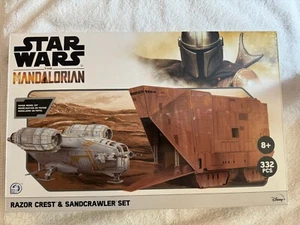 3D Star Wars Paper Model Kit- Mandalorian Razor Crest Sandcrawler -332 pc Puzzle - Picture 1 of 2