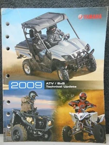 OEM YAMAHA 2009 ATV QUAD SXS SIDE BY SIDE UTV TECHNICAL UPDATE MANUAL BOOK - Picture 1 of 5