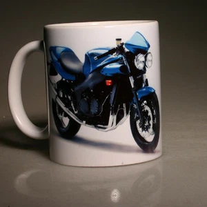 TRIUMPH SPEED FOUR MUG (NEON BLUE)   (#97) - Picture 1 of 1