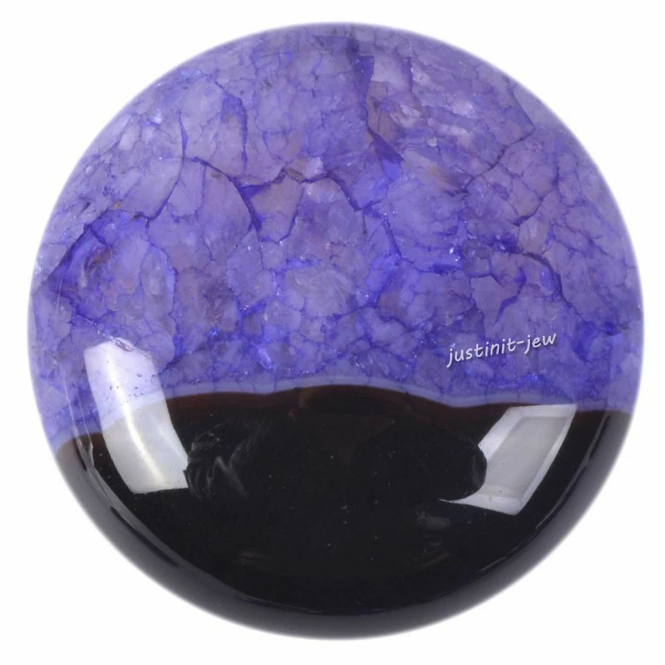 30mm Round cabochon CAB flatback semi-precious gemstone Save $ in bulk - Image 1 of 1