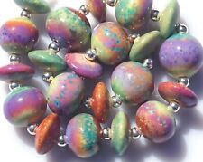 FRISKEY handmade Lampwork Glass Beads, Soft Spring !!!