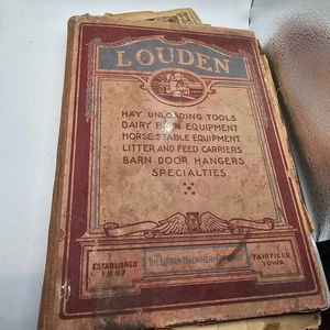 The Louden Machinery Company, Fairfield Iowa. 1920 HC Barn Equipment With Papers - Imagen 1 de 22