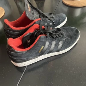 Adidas Busenitz Core Black Red White Shoes Black - Picture 1 of 7