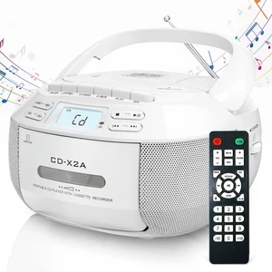 Greadio CD Player Boombox Cassette Player Combo with Bluetooth,AM/FM Radio,St... - Picture 1 of 7
