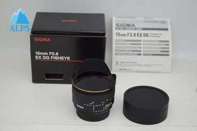 SIGMA 15mm F2.8 EX DG DIAGONAL FISHEYE Lens for Nikon F Mount w/ Box #251016q - Image 1 of 4