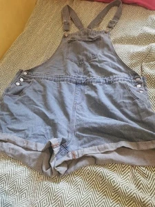 Ladies 5xl Denim Shorts Dungarees From Shien - Picture 1 of 2