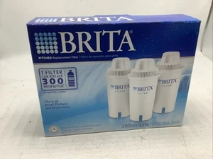 New  GENUINE BRITA Water Filter Pitcher Replacement Filters 3 Count Pack Sealed - Picture 1 of 7