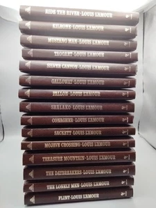 15  Louis L'Amour Leatherette Books Sackett Flint Killrone Fallon - Picture 1 of 4