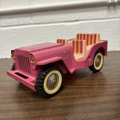 Tonka Toy Pink Jeep 1962 película azul Hawaii Elvis Presley Hilton Village Hotel Foto 1 de 4