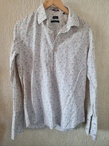 Paul Smith Herren Liberty Print Creme Blumen Langarm Hemd Größe 16 Slim Fit - Bild 1 von 7