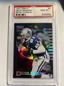 1997 Zenith Deion Sanders Artist's Proof #41 Cowboys HOF PSA 10 - Bild 1 von 4