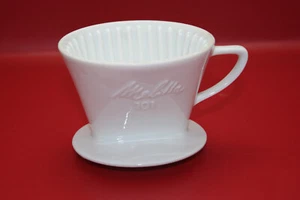 Melitta 101, 3 Loch Kaffeefilter, weiß, Abrieb am oberen und unteren Rand (U) - Bild 1 von 4