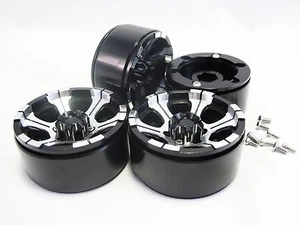 ALIENTAC Four(4) 1.9" Wide 1" Alloy Beadlock Wheel Rim for 1/10 RC Model #003 - Picture 1 of 4