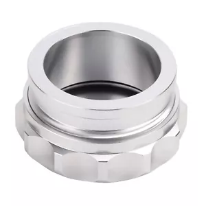 1" Aluminium Alloy Weld On Filler Neck And Cap Oil Fuel Tank Water Cover Silver - Picture 1 of 5