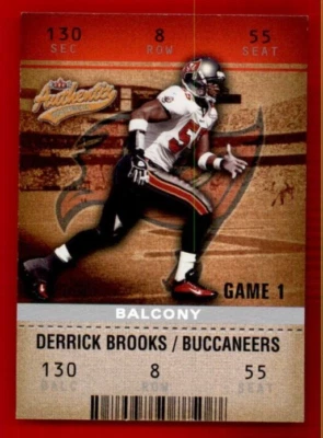 2003 Fleer Authentix Balcony #88 Derrick Brooks 133/250 - Image 1 of 2