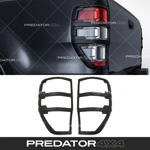 REAR TAIL LIGHT COVERS PLASTIC BLACK TRIMS GUARD FOR FORD RANGER T6 T7 T8 12-21 - Picture 1 of 12