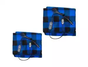 Kings 12V Heated Blanket Pair|140cm x 100cm Washable| Adjustable Power & Timer - Picture 1 of 8