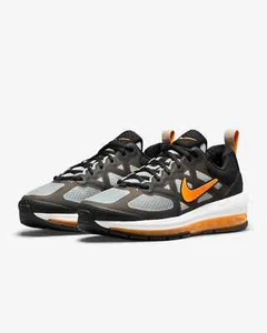 Nike Mens Air Max Genome Running Shoes-Black/Grey Fog/White/Total Orange -Size:7 - Picture 1 of 11