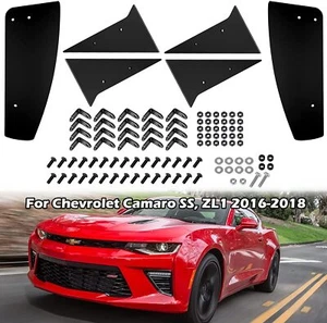Rear Diffuser Fins Set For Chevrolet Camaro SS ZL1 2016-2018 6 PCS Kit V8 - Picture 1 of 8