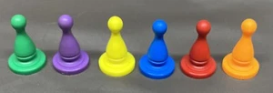 Vintage Where In The USA Is Carmen Sandiego 6 Replacement Pawn Tokens Mover 1993 - Picture 1 of 1