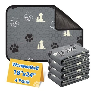 Washable Pee Pads for Dogs 4 Pack Absorbent Reusable Training Dog Pads Pet P - Picture 1 of 8
