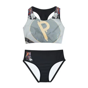 Girls Two Piece Swimsuit (AOP) - Picture 1 of 21