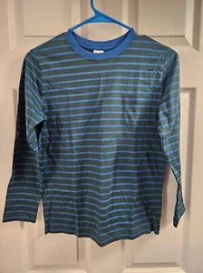 NWOT HANNA ANDERSSONJUNIPER / BLUE POCKET STRIPE L/S TEE SHIRT 140 10 - Picture 1 of 6