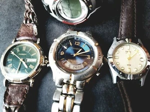 Lot Of 5 Preowned Wristwatches Kenneth Cole Reaction, Timex Digital, Armitron - Picture 1 of 5