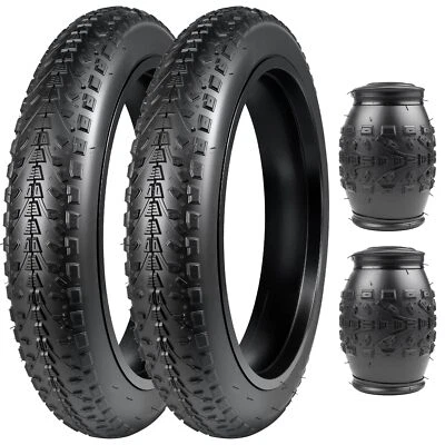 BALINGE 20x3 E-bike Tires Heavy Duty Fat Tire 2 Pack Wear-Resistant Black