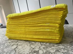 36 Pack 40X40mm 320GSM Ultra Microfibre Large Cloths Towels Car Polish Household - Picture 1 of 9