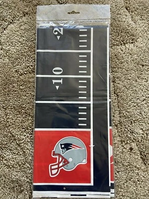 New England Patriots NFL Fútbol Deportes Fiesta Decoración Plástico Mantel Foto 1 de 3