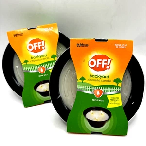 OFF! Backyard Triple Wick Citronella Scented Candle Tin Bucket 23oz (PACK OF 2) - Picture 1 of 6