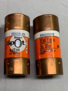 Fusible indicador ""punto inteligente" Ferraz Shawmut P/N AJT40, 40A, 600 V, CLASE J - Imagen 1 de 1