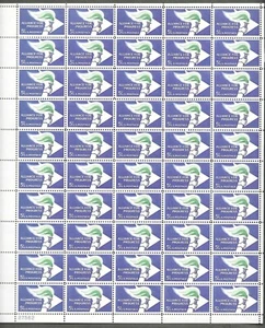 1234 MNH Sheet of 50, 5-cent stamps - Alliance for Progress - Plate #27562 LL - Picture 1 of 2