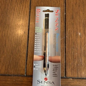 Sensa Ballpoint Pen Refill Black Medium Pt New In Pack Fisher Space - Picture 1 of 2