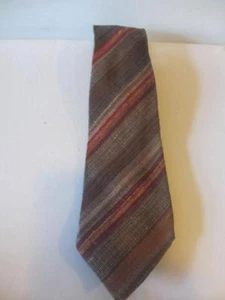 CORBATA A RAYAS ROJA/MARRÓN/NEGRA PARA HOMBRE ERMENEGILDO ZEGNA - Imagen 1 de 4