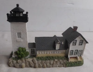 Grindle Point Maine Leuchtturm Figur 5" breit x 2-1/4" x 3-1/2" hochharz - Bild 1 von 5
