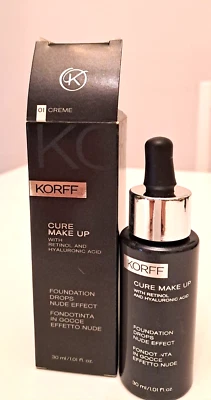 Korff Fondotinta in gocce effetto nude retinolo Hyaluronic make-up viso trucco - Immagine 1 di 4