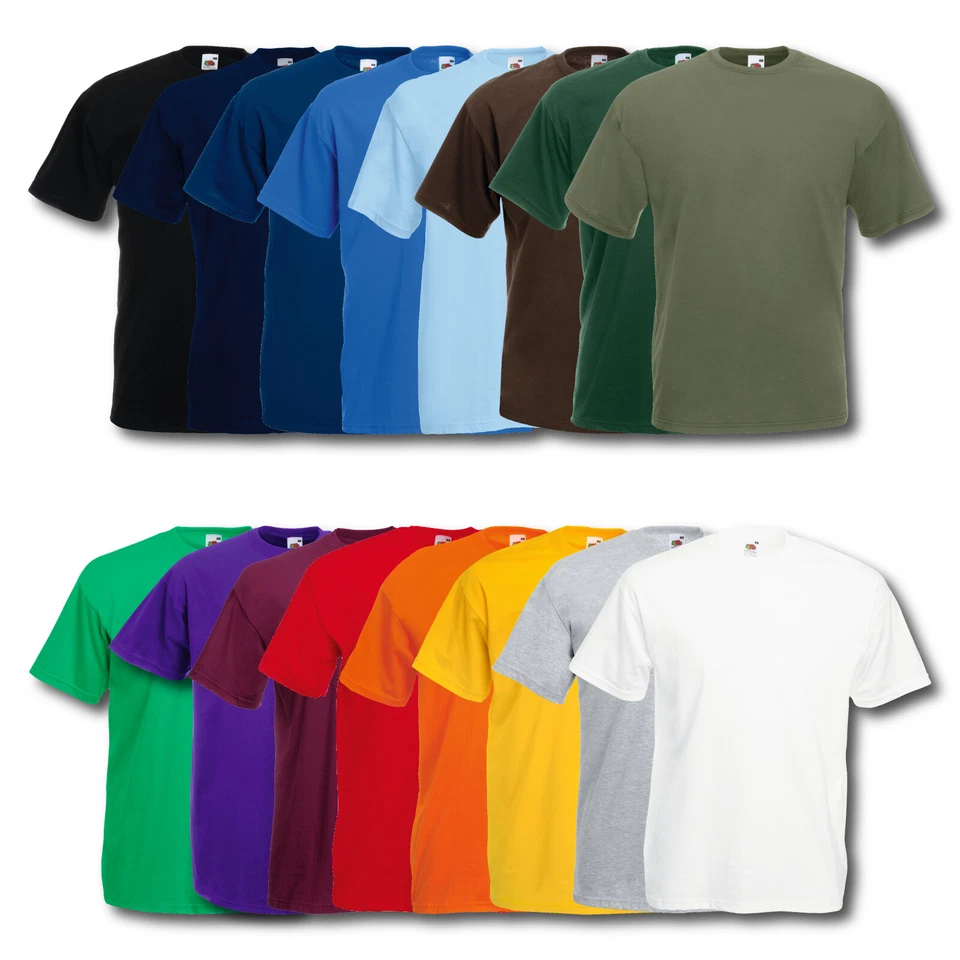 5er/10er Fruit of the Loom T-Shirt Herren Shirts Valueweight Sets Tshirt S - XXL - Bild 1 von 1