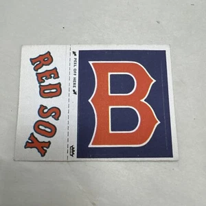1968-72 Fleer Real Cloth Baseball Patches Boston Red Sox Logo Rare Patch - Picture 1 of 2