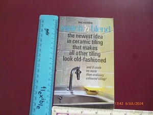 RICHARDS TILES STOKE-ON-TRENT MATCH 'N BLEND CERAMIC TILING LEAFLET/PAMPHLET - Picture 1 of 4