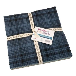 Bonnie Sullivan Woolies Flannel Stormy Seas 10" Squares 42 Pieces Layer Cake - Picture 1 of 4