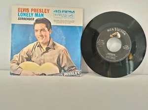 Elvis Presley : Lonely man / Surrender SP 45 rpm 7" RCA 47-7850 USA EX+ - Picture 1 of 3