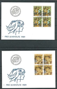 Svizzera - Switzerland 1989 - Mi.1405/08 - FDC Pro Juventute - Picture 1 of 2