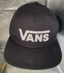 Vans Hat Cap Snapback Black White Adjustable Embroidered Skateboard Adult Mens - Picture 1 of 10