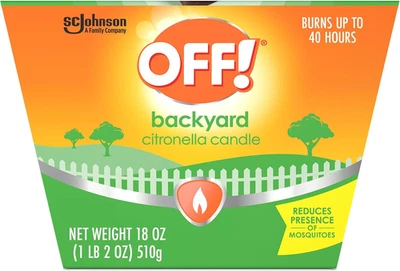 Scented Citronella Candle, 18 Oz, 1 CT, Backyard Outdoor Candle, Burn Time up to - Image 1 of 4