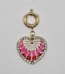 TOVA Pink Ombre Heart Charm - Picture 1 of 2